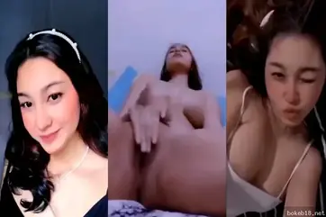 Cewek tiktoker cantik coli sendiri super hot